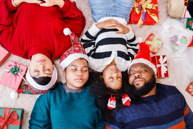 sleeping well at christmas